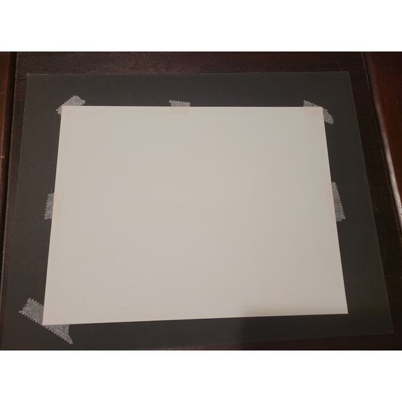 Abstract Wall Art Painting on Photo Paper by Local Artist in Red, Yellow, Green - Picture 4 of 4